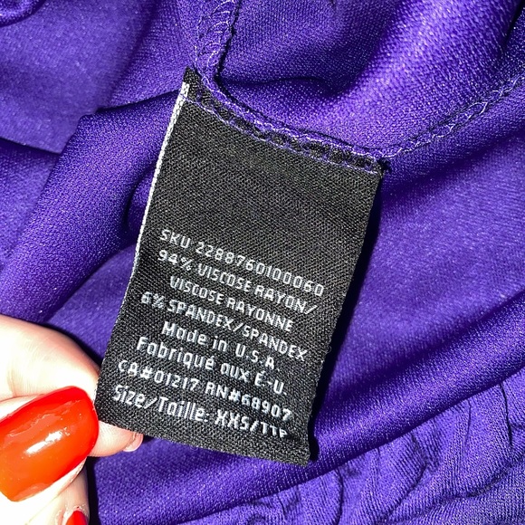 Le Château Purple Puffy Slip Dress - Picture 8 of 9